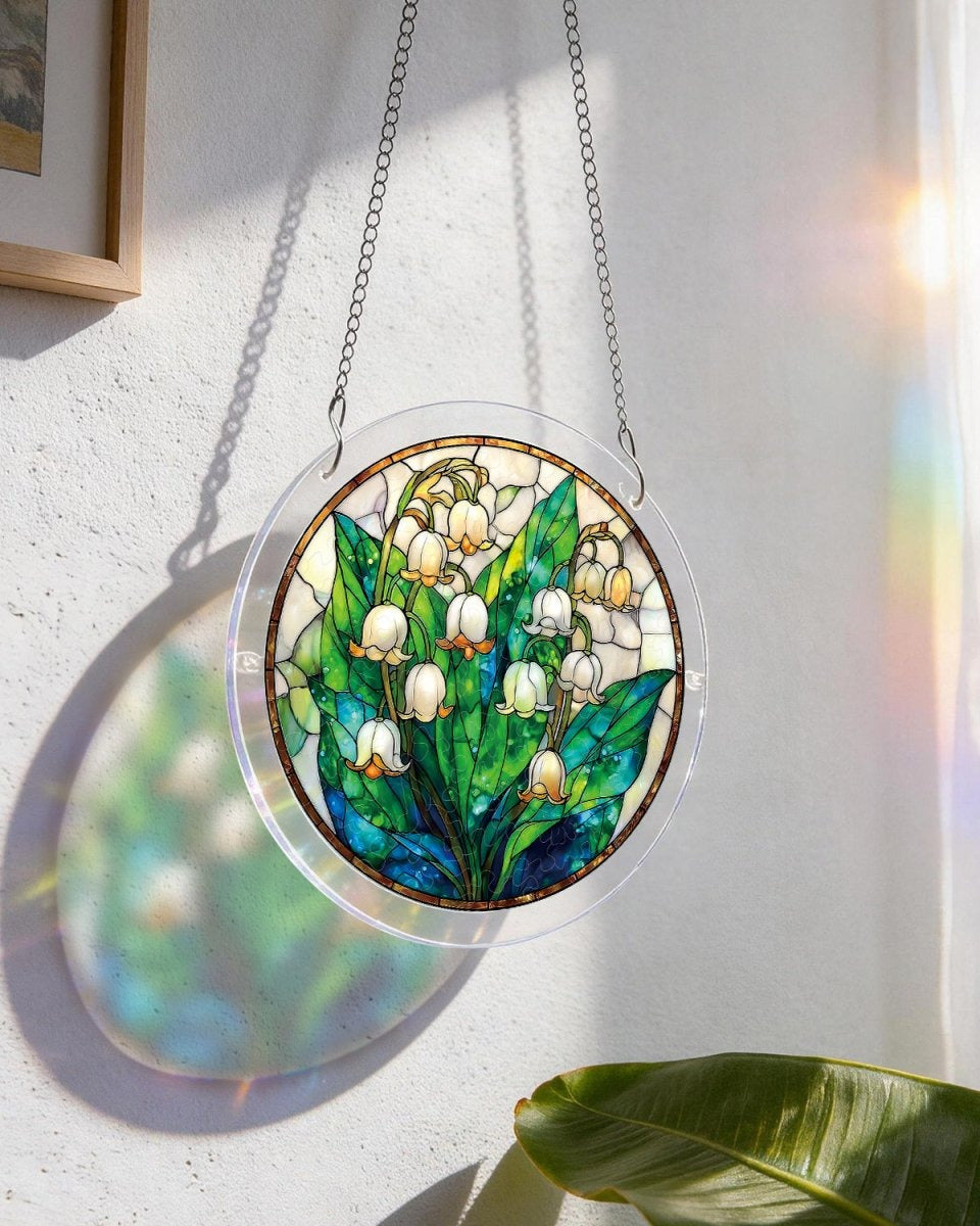 Acrylic Jigsaw Puzzle Suncatcher - Secret Lily Valley